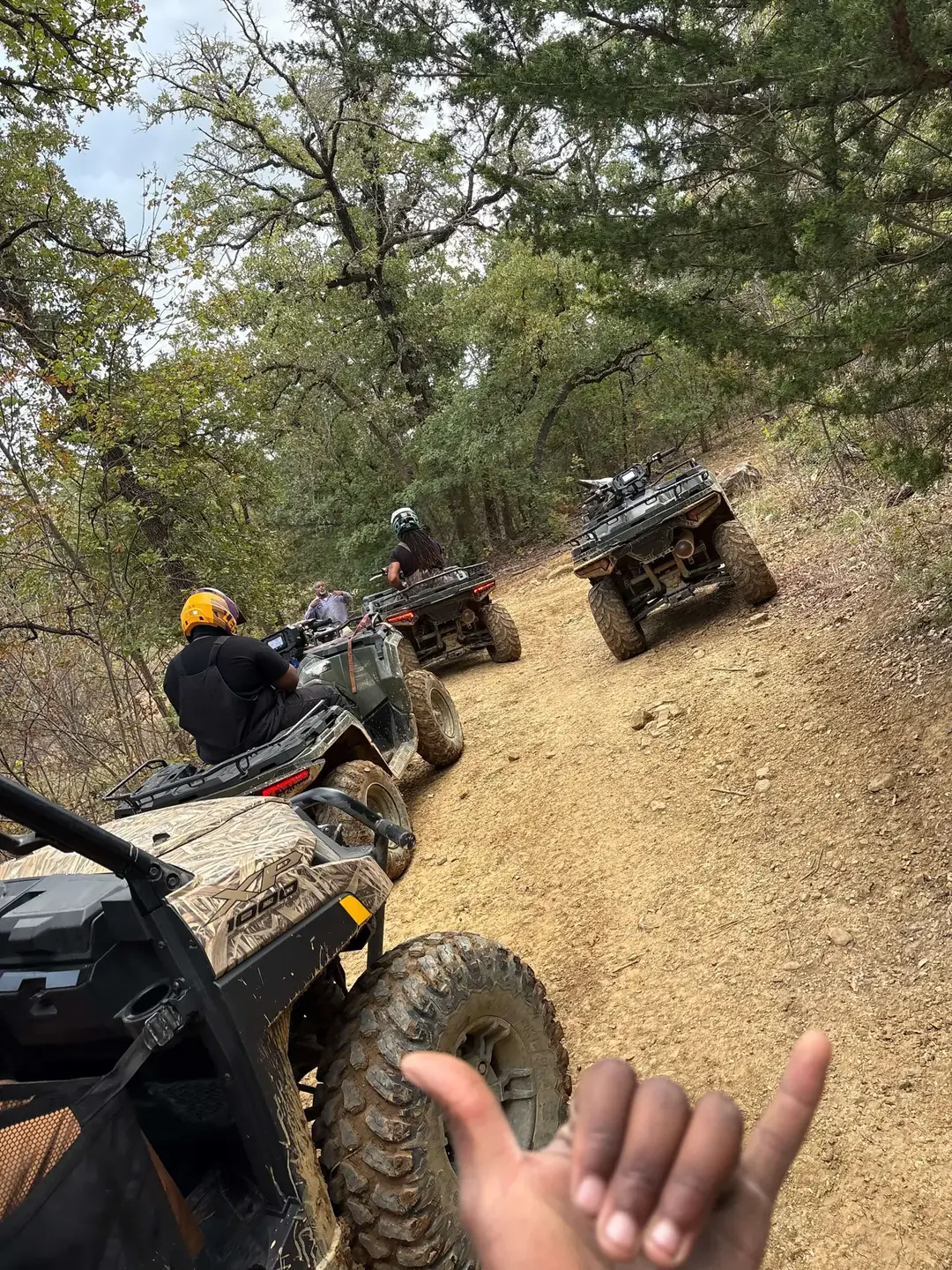 Riders en route to the Bridgeport off-road riding location